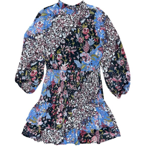 EUC Women's FIGEROA & FLOWER‎ Drop Waist Paisley Chiffon Dress | Size L - Picture 3 of 10